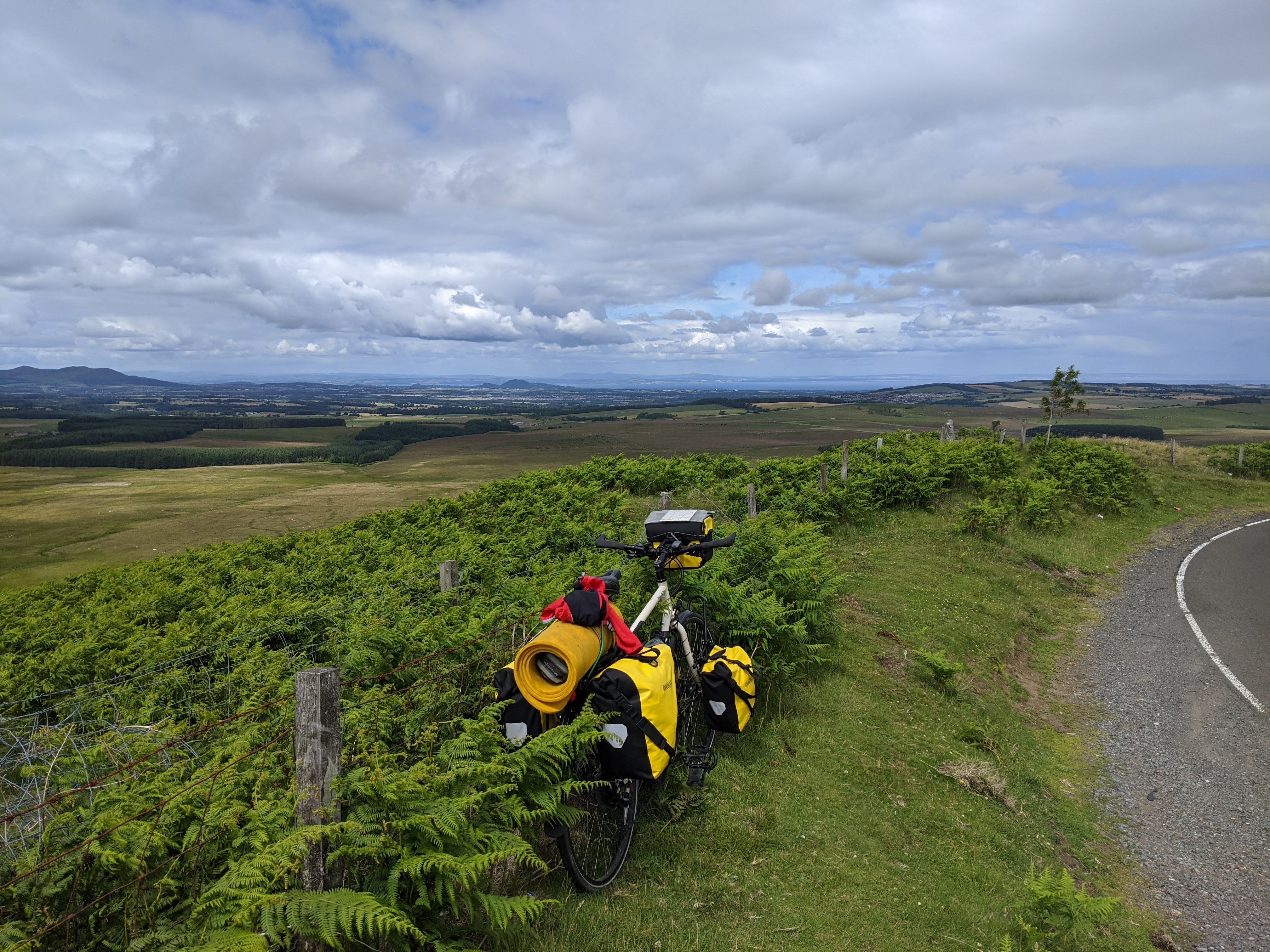 View over to Edinburgh and the Firth of Forth