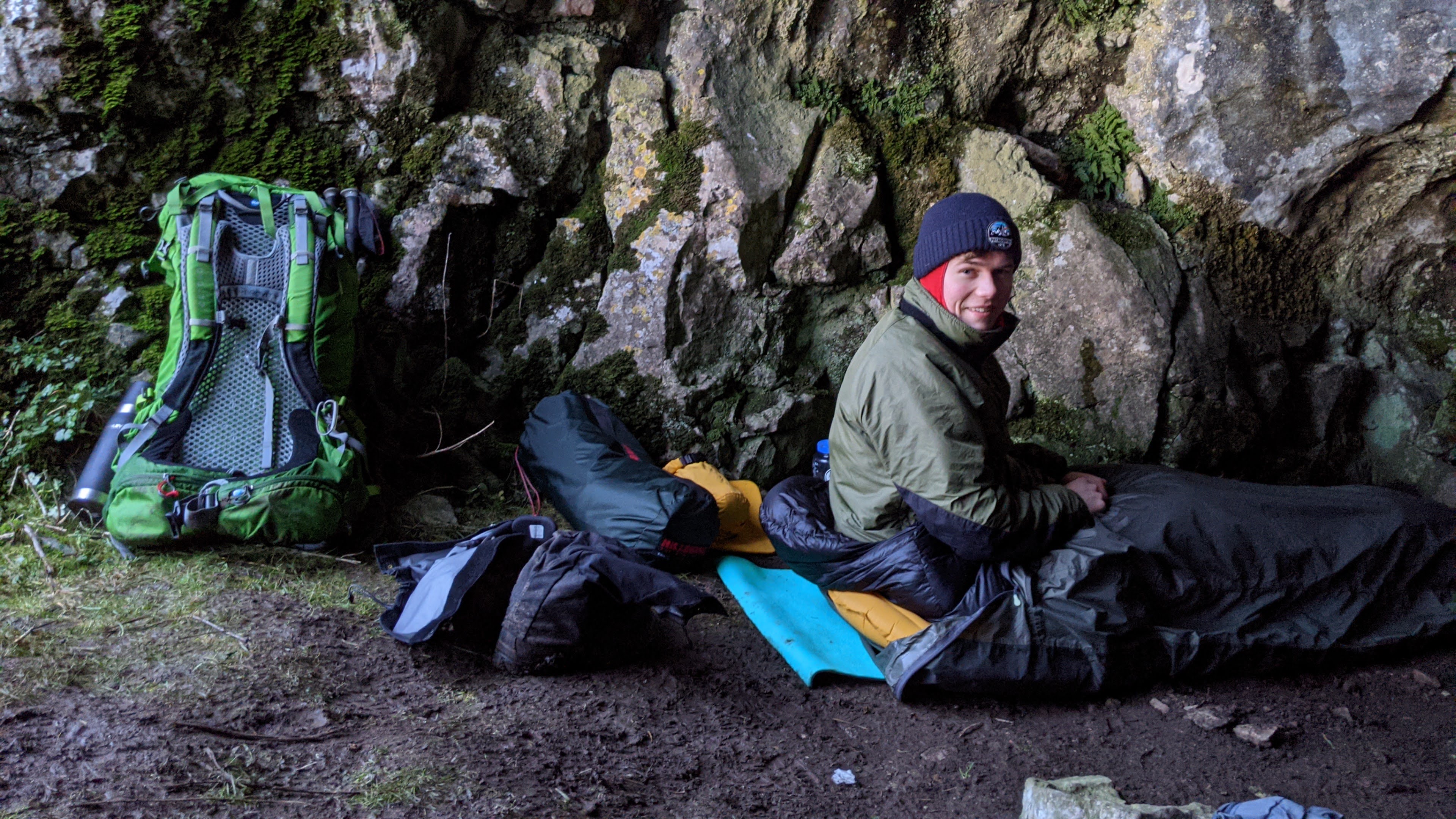 Myself in the bivvy bag